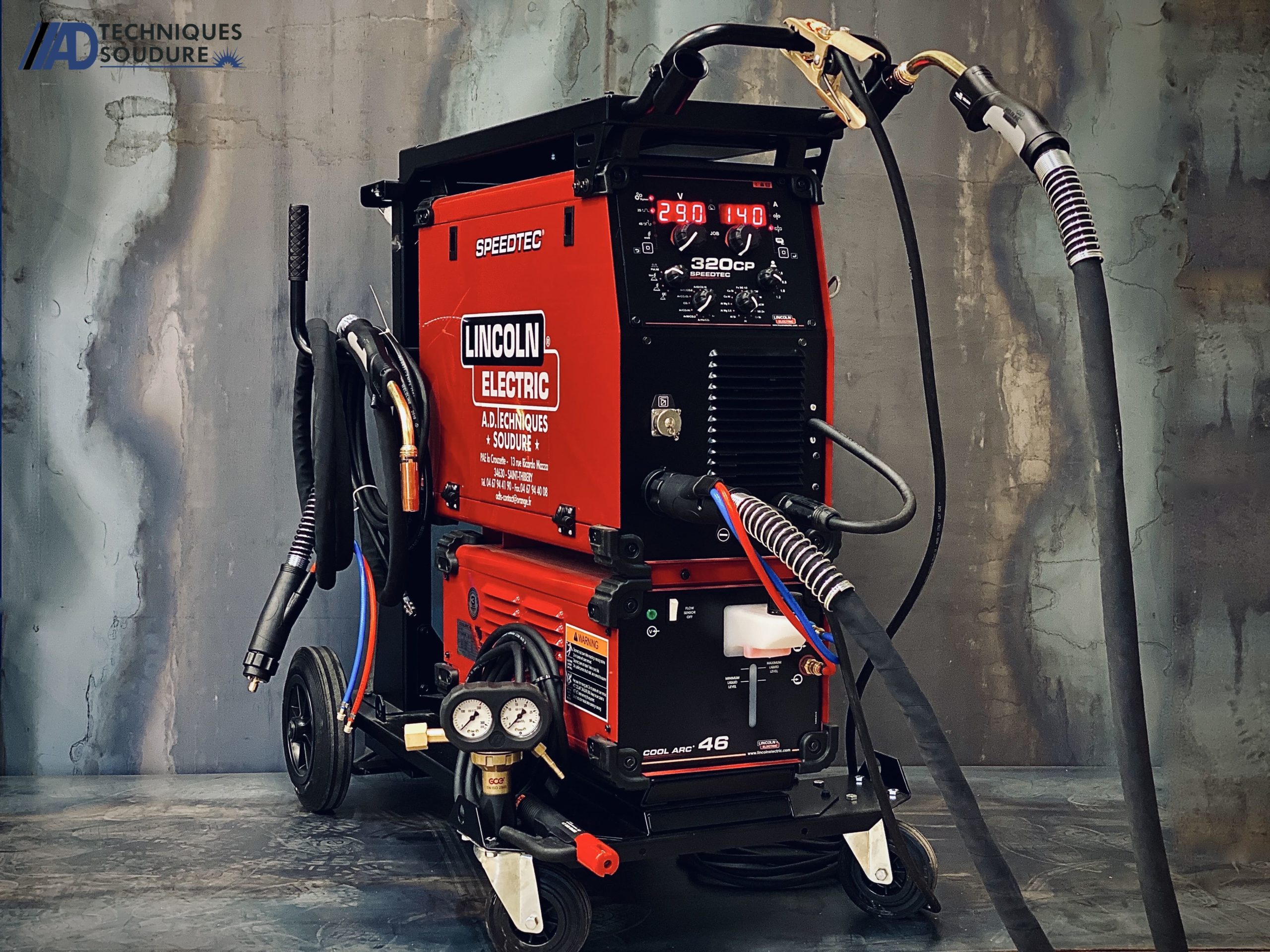 Poste à souder multi procédé, séquenceur, double pulsage SPEEDTEC 320CP Lincoln Electric triphasé