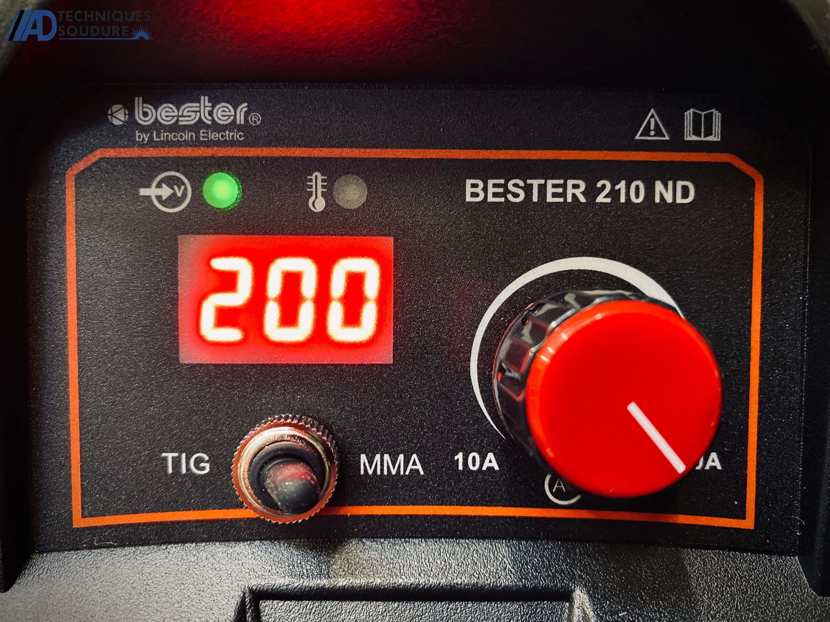Poste a souder électrode enrobée Lincoln Electric BESTER 210-ND monophasé Poste a souder électrode enrobée Lincoln Electric BESTER 210-ND monophasé